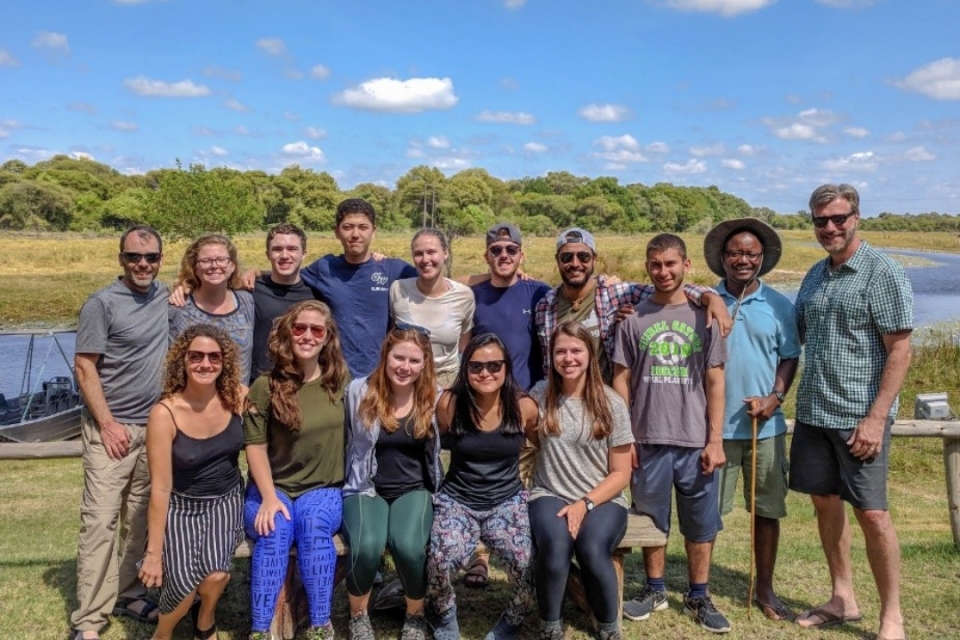 GW students and faculty posing